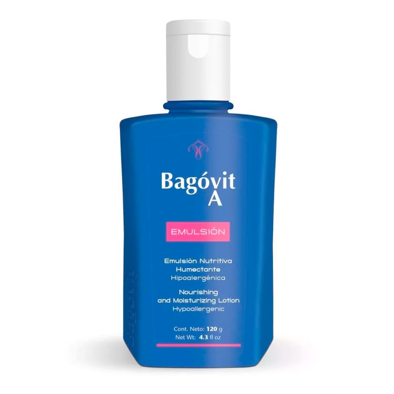 BAGOVIT A EMULSION NUTRITIVA HUMECTANTE HIPOALERGÉNICA X 120 ML.